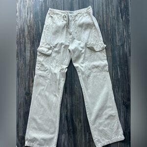 Zara Beige Cargo Pants